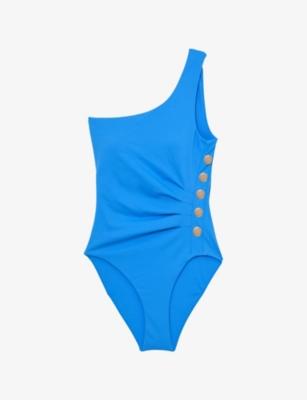 Palma One-Shoulder Swimsuit by REISS