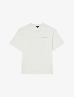 Paraiso Palm-Print Cotton T-Shirt by REISS