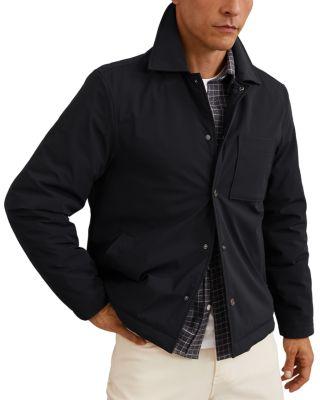 Parker Long Sleeve Nylon Patch Pocket Overshirt by REISS