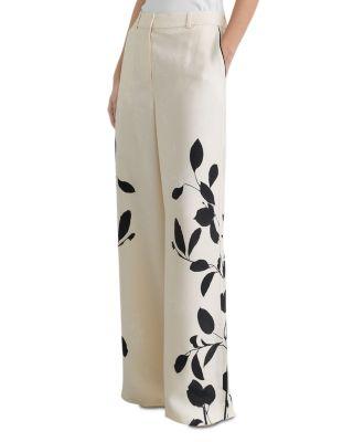 Petite Delilah Printed Wide Leg Pants by REISS