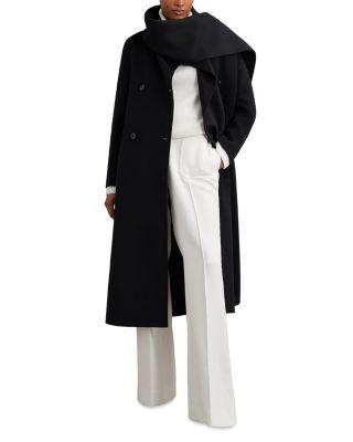 Petite Long Scarf Coat by REISS