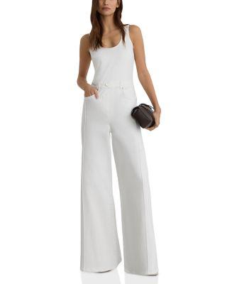 Petite Rose Scoop Neck Jumpsuit by REISS