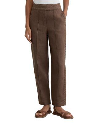 Petite Wave Trim Tapered Pants by REISS