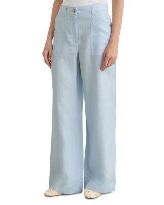 Petites Ashby Linen Pants by REISS