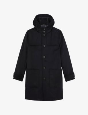 Planter Hooded Wool-Blend Duffle Coat by REISS