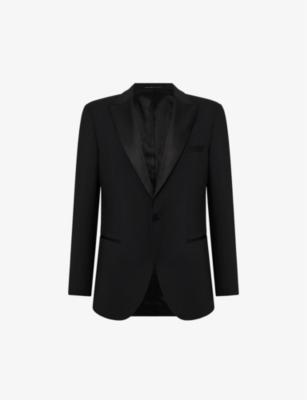 Poker Single-Breasted Slim-Fit Stretch-Wool Blend Suit Jacket by REISS