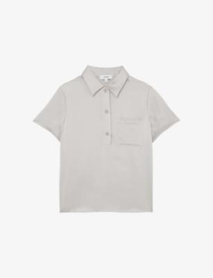 Polly Patch-Pocket Stretch-Woven Shirt by REISS