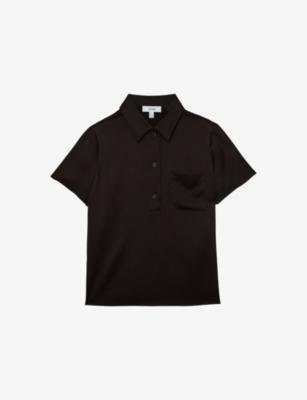 Polly Patch-Pocket Stretch-Woven Shirt by REISS