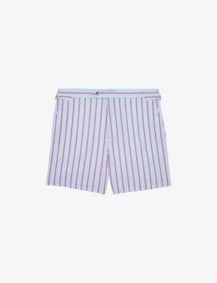 Presley Pinstripe Stretch-Woven Swim Shorts by REISS