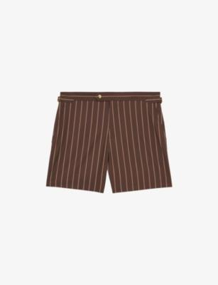 Presley Pinstripe Stretch-Woven Swim Shorts by REISS