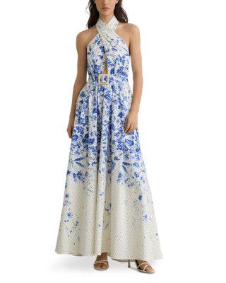 Printed Cotton Dress by REISS
