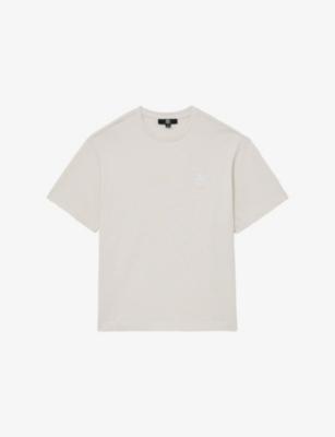 Rainer Logo-Embroidered Cotton-Jersey T-Shirt by REISS