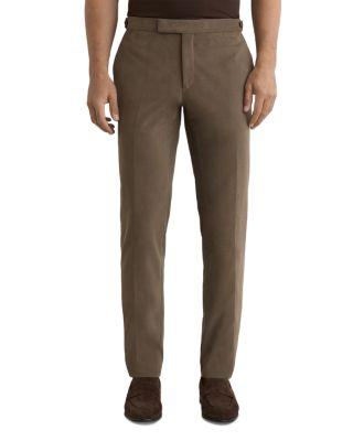 Regent Tailored Fit Brushed Twill Trousers by REISS