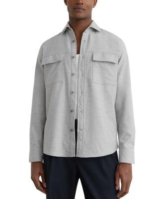 Regular Fit Grey Pocket Shirt by REISS