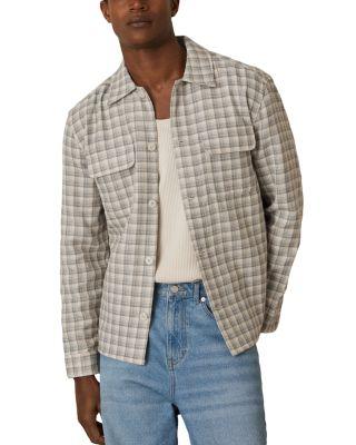 Regular Fit Textured Check Shirt by REISS