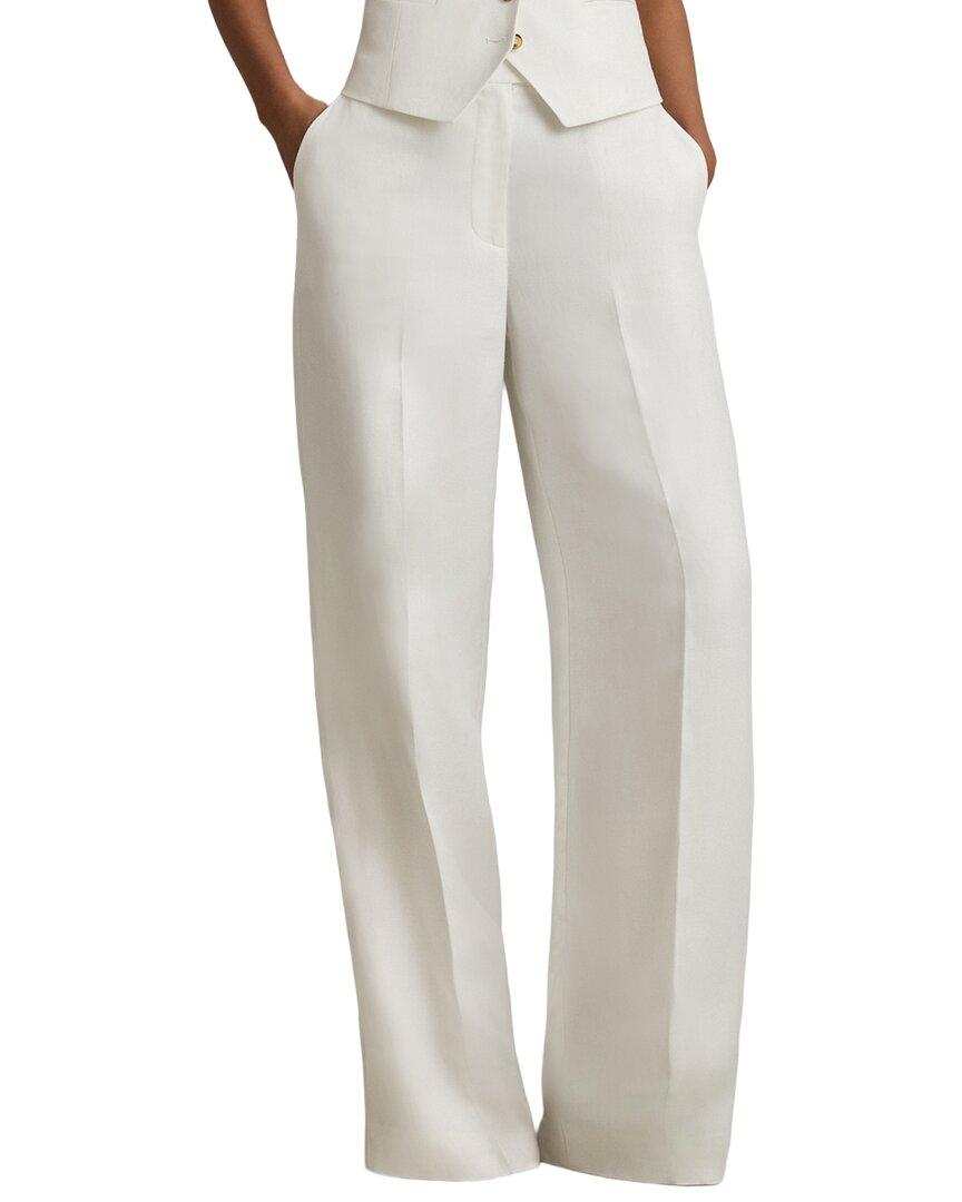 Reiss Lori Wide Leg Linen-Blend Trouser by REISS
