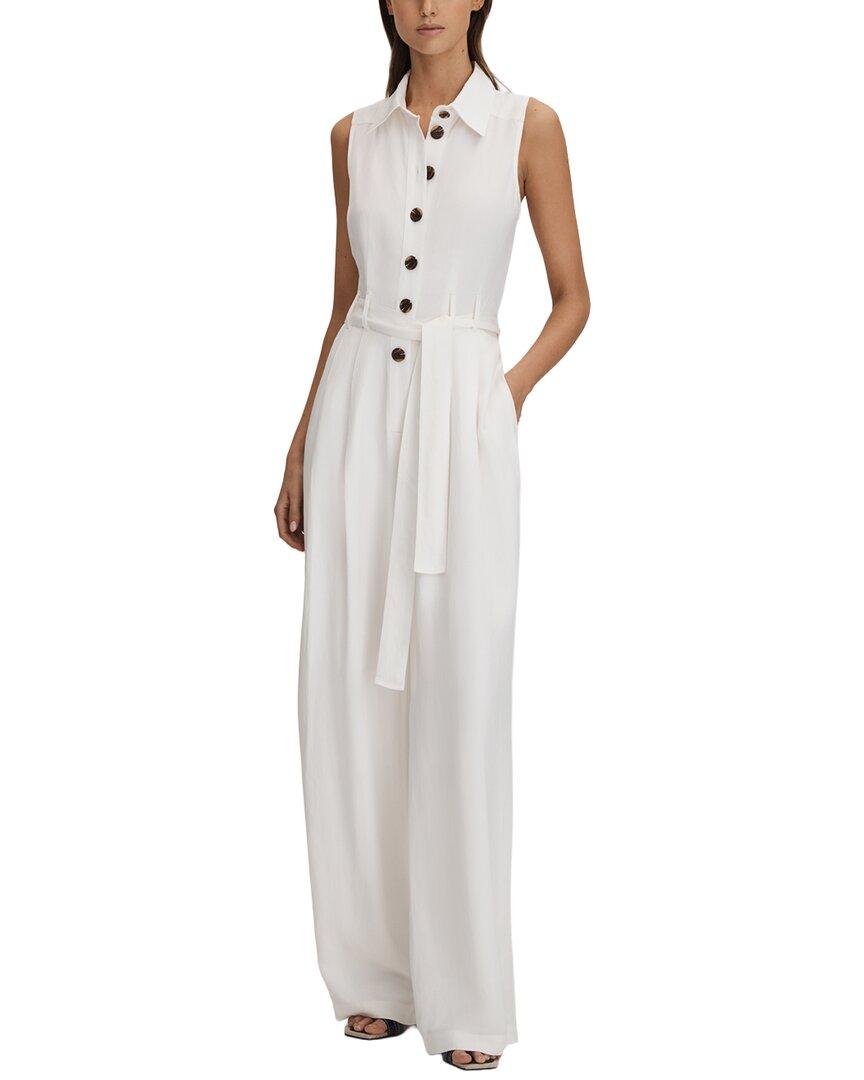 Reiss Perla Linen-Blend Jumpsuit by REISS