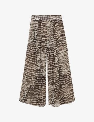 Reiss x Atelier Aurelie Animal-Print Woven Trousers by REISS