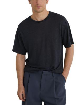 Relaxed Fit Linen T-Shirt by REISS