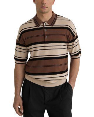 Relaxed Fit Stripe Polo Shirt by REISS