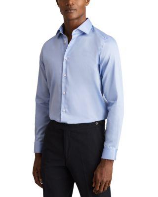 Remote Slim Fit Satin Cotton Shirt by REISS
