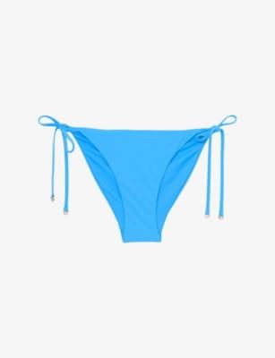 Riah Side-Tie Stretch-Woven Bikini Bottoms by REISS