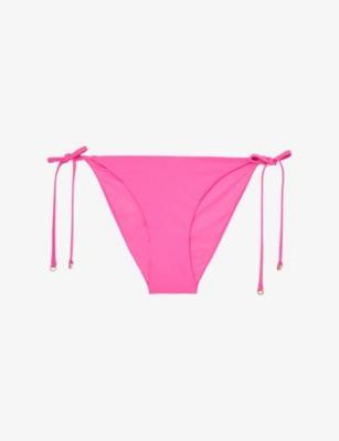 Riah Side-Tie Stretch-Woven Bikini Bottoms by REISS