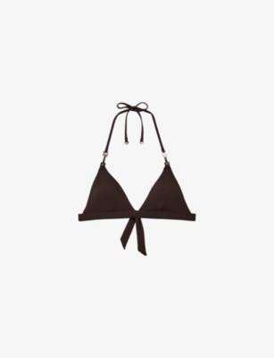 Riah side-tie low-rise stretch-woven bikini bottoms by REISS