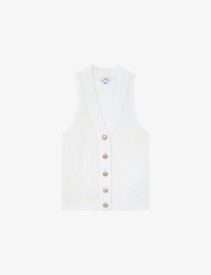 Robin Knitted Linen Tank Top by REISS