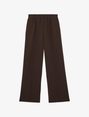 Robyn Elasticated-Waist Wide-Leg Stretch-Woven Trousers by REISS