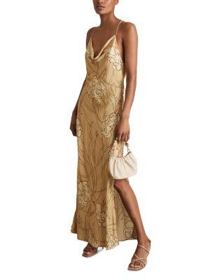 Rochelle Floral Printed Slip Dress by REISS