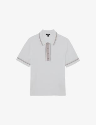Rothwell Short-Sleeved Knitted Polo Shirt by REISS