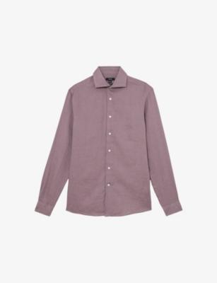 Ruban Classic Collar Linen Shirt by REISS