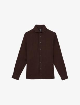 Ruban Classic Collar Linen Shirt by REISS