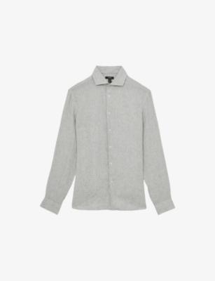 Ruban Striped Linen Shirt by REISS