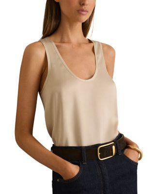 Ruby Mixed Media Tank Top by REISS