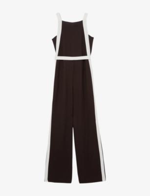 Salma Colour-Block Wide-Leg Woven Jumpuit by REISS