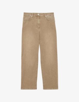 Selin Straight-Leg Mid-Rise Denim Jeans by REISS