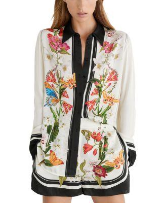 Selina Satin Shirt by REISS