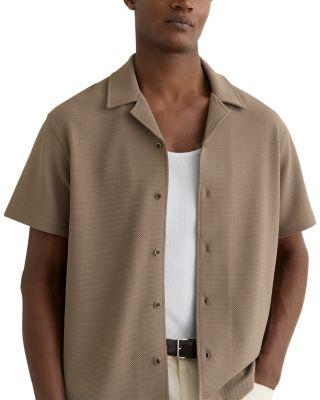 Short Sleeve Textured Cuban Shirt by REISS