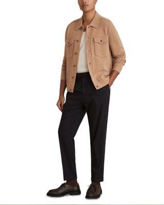 Slim Fit Ring Side Adjuster Pinstripe Trousers by REISS