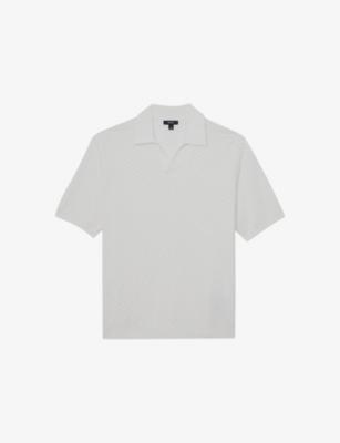 Sol Textured Knitted Polo Shirt by REISS