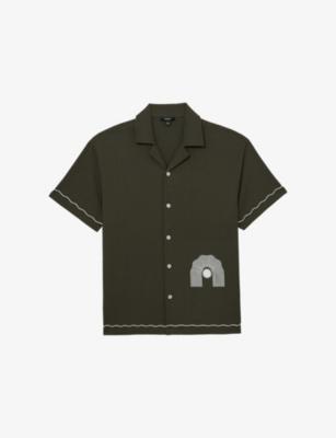 Solano Contrast-Trim Woven Shirt by REISS