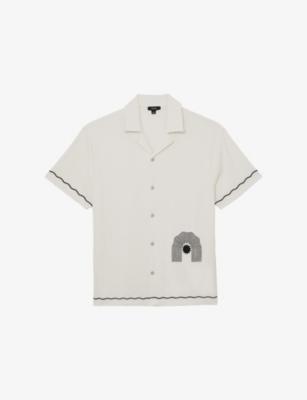 Solano Contrast-Trim Woven Shirt by REISS