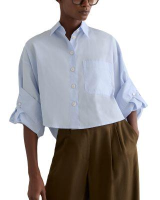 Solenge Cropped Shirt by REISS