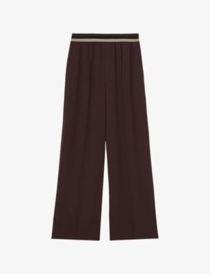 Sonnie Wide-Leg Woven Trousers by REISS
