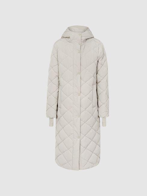 Stone Cami Quilted Puffer Coat by REISS