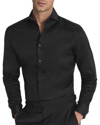 Storm Slim Fit Two Fold Twill Shirt by REISS