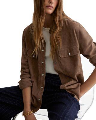 Suede Shirt by REISS