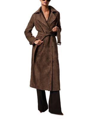 Suede Trench Coat by REISS